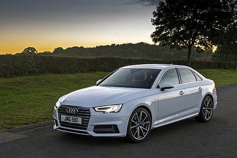 Audi, Audi A4, bil, lyxbil, fordon, vit bil, HD tapet HD wallpaper