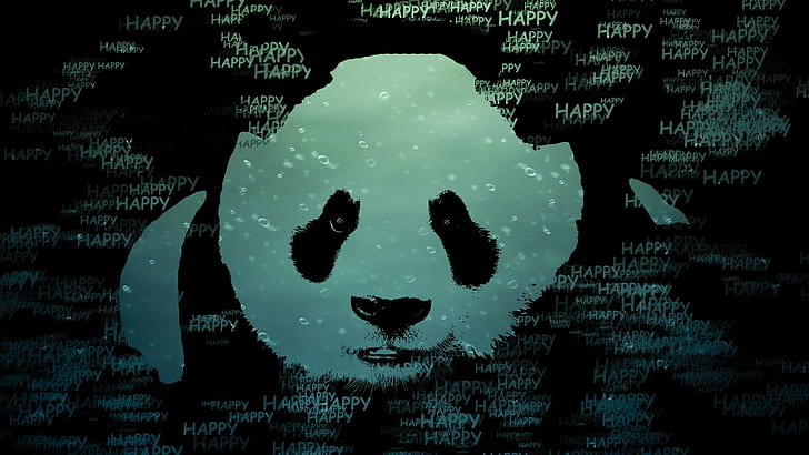 Panda, glücklich, HD-Hintergrundbild