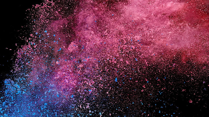 rosa, explosão, escuridão, HD papel de parede
