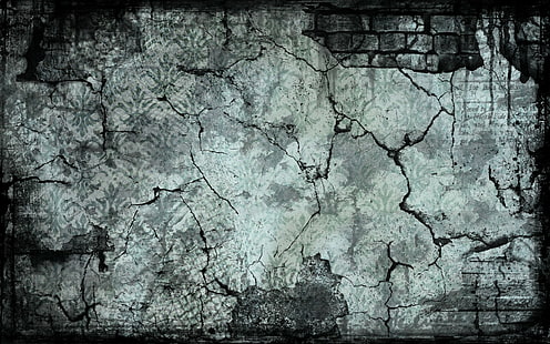 Cracked Wall HD, цифровая / иллюстрации, стена, трещины, HD обои HD wallpaper