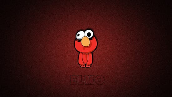 boneca, monstro vermelho, Elmo, rua de gergelim, HD papel de parede HD wallpaper