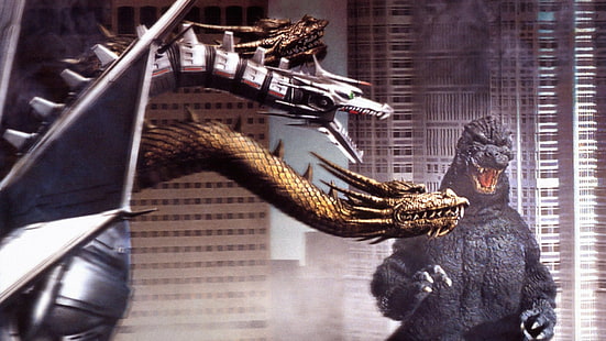 Godzilla, Godzilla vs. Rei Ghidorah, HD papel de parede HD wallpaper