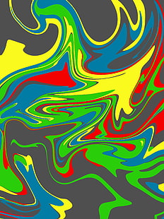 liquido, Color Burst, astratto, Sfondo HD HD wallpaper