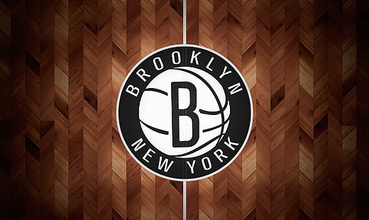 Bola Basket, Brooklyn Nets, Logo, NBA, Wallpaper HD HD wallpaper