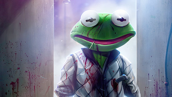  Movie, Drive, Drive (Movie), Frog, Kermit the Frog, HD wallpaper HD wallpaper