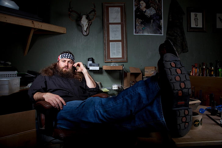 herrblå jeans, Discovery Channel, National Geographic, Duck Dynasty, Harley Davidson, HD tapet