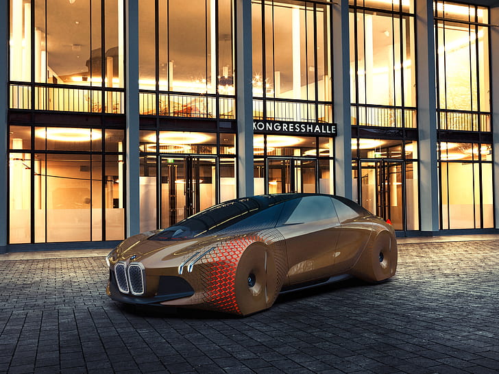 Concept, BMW, il concept, Vision, Next 100, Sfondo HD
