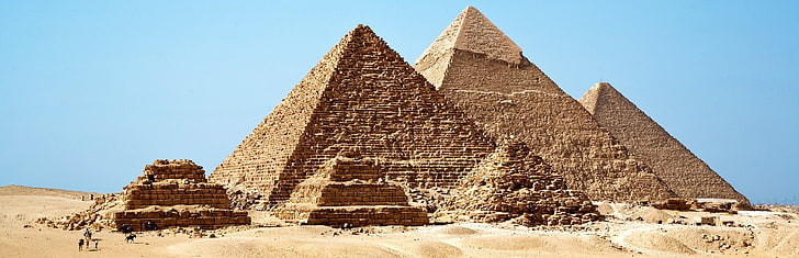 архитектура, древние, египет, африка, пирамиды Гизы, HD обои