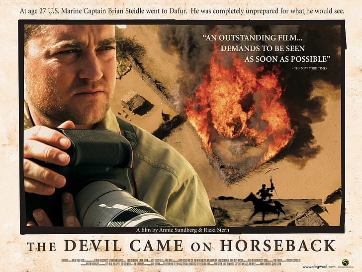 Film, The Devil Came On Horseback, HD tapet