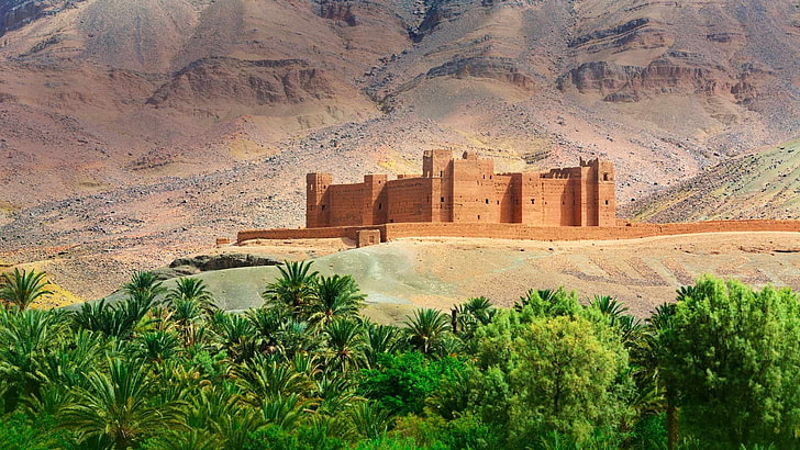 Morocco Timiderte Kasbah Draa Valley 2017 Bing Wal.., HD wallpaper