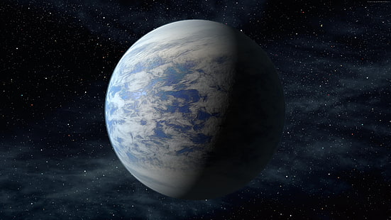 Kepler-452b, Planeta, przestrzeń, egzoplaneta, gwiazdy, Tapety HD HD wallpaper