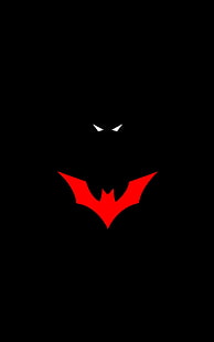 Ilustração do Batman, Batman, logotipo do Batman, DC Comics, minimalismo, exibição de retrato, HD papel de parede HD wallpaper