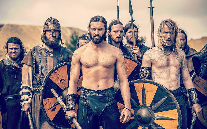Vikings säsong 2 scen, vikingar, HD tapet