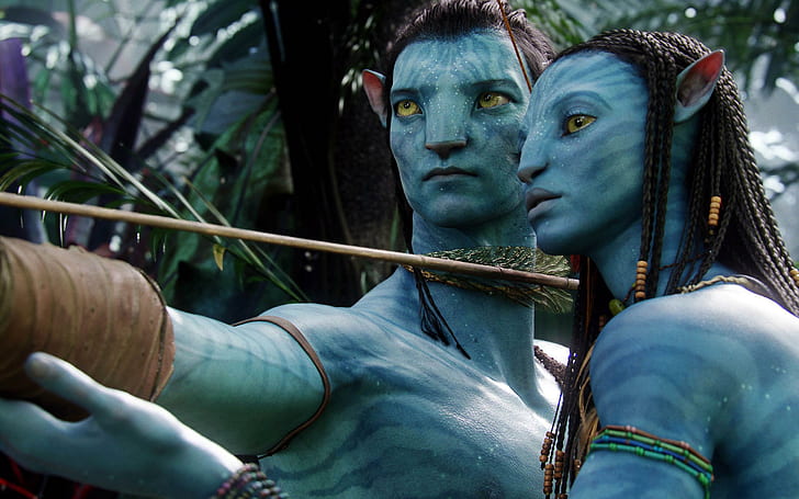 Jake Sully & Neytiri dalam Avatar, avatar, jake, sully, neytiri, Wallpaper HD