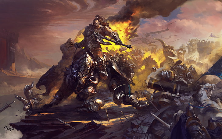 Warcraft, video games, war, Orc, HD wallpaper
