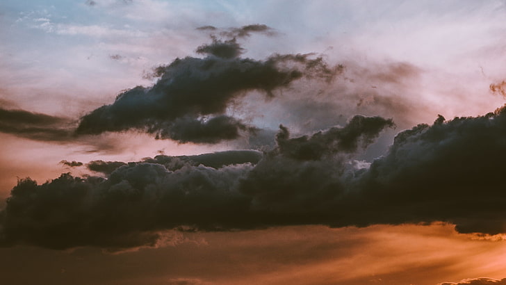 ธรรมชาติภูมิทัศน์พระอาทิตย์ตกเมฆ, วอลล์เปเปอร์ HD