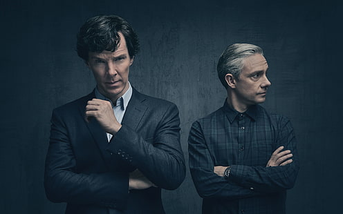 Dr. John Watson, Sherlock Holmes, Martin man, Sherlock, Temporada 4, Benedict Cumberbatch, Fondo de pantalla HD HD wallpaper