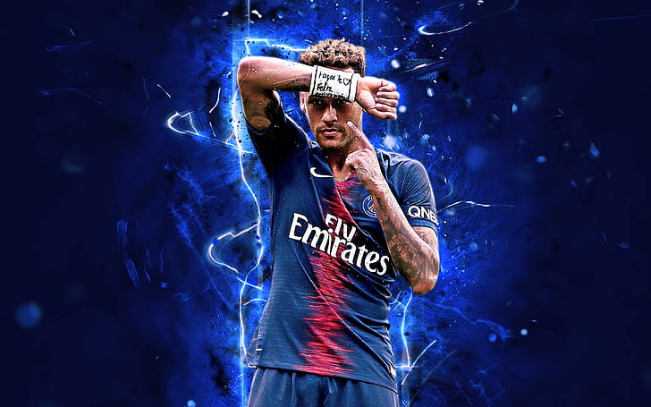 Soccer, Neymar, Paris Saint-Germain F.C., HD wallpaper
