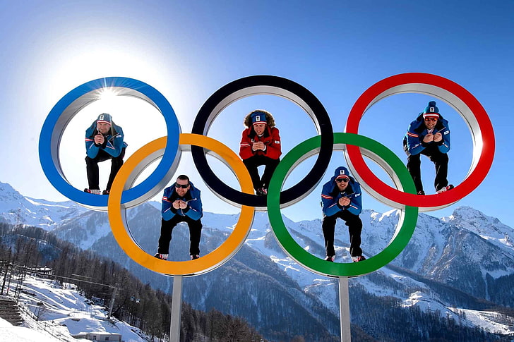 شعار الألعاب الأولمبية الشتوية 2014 لذوي الاحتياجات الخاصة ، سوتشي 2014 ، الألعاب الأولمبية الشتوية، خلفية HD