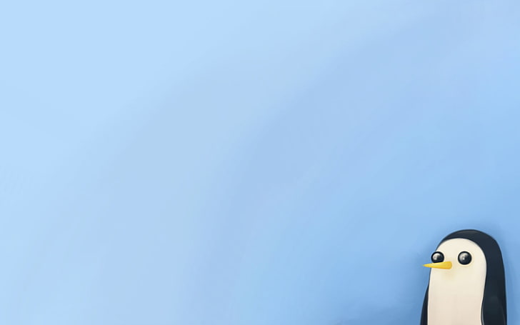 Schwarzweiss-Pinguinillustration, threadless, einfach, Abenteuer-Zeit, Pinguine, Tiere, Minimalismus, Grafik, Gunter, HD-Hintergrundbild