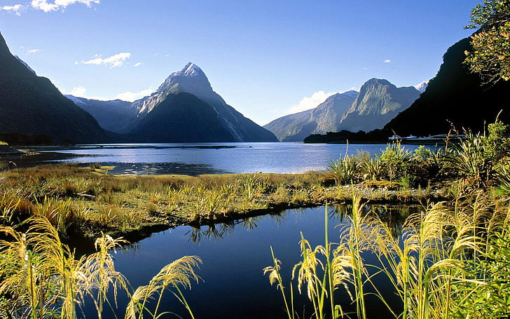 Paisajes Naturaleza Fondos de pantalla Hd Milford Sound Fjordland Nueva Zelanda, Fondo de pantalla HD