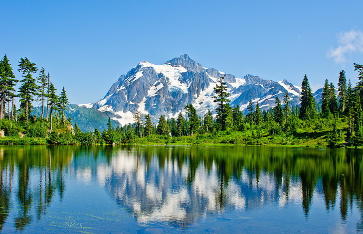 Mount Baker, Amerika Serikat, Washington, Wallpaper HD