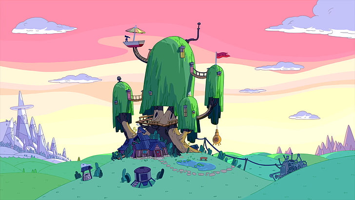grass land, Adventure Time, HD wallpaper