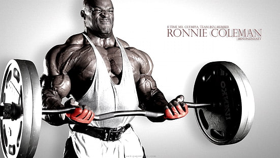 Ronnie Coleman, bodybuilding, men, sport , weightlifting, muscles, Ronnie Coleman, HD wallpaper HD wallpaper