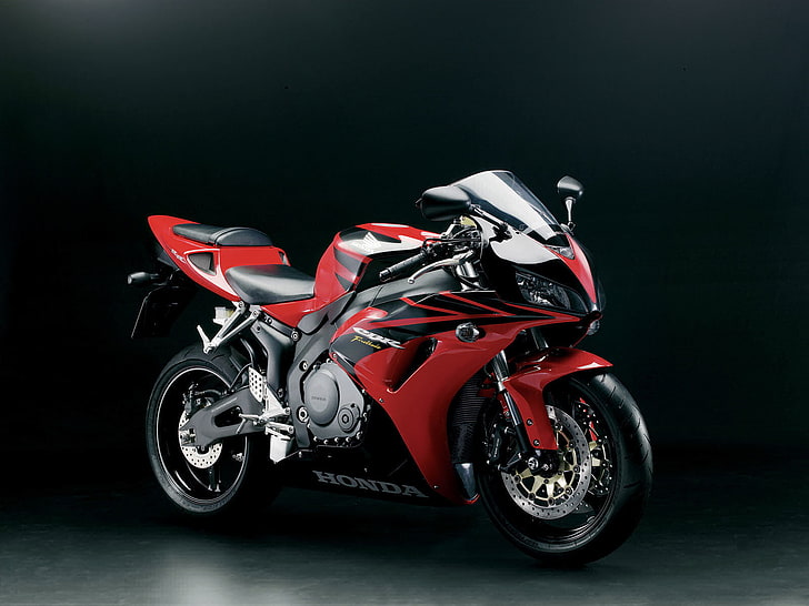 Honda CBR Fireblade, 빨간색과 검은 색 Honda 스포츠 자전거, 오토바이, Honda, 혼다 자전거 월페이퍼, Honda CBR Fireblade Wallpaper, HD 배경 화면