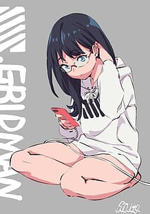  SSSS.GRIDMAN, anime, anime girls, Takarada Rikka, HD wallpaper HD wallpaper
