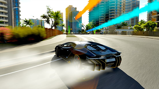 Forza, wyścigi, samochody wyścigowe, Xbox, Xbox One, Microsoft, gry na PC, Master Race, zrzut ekranu, Lamborghini, Forza Horizon 3, Tapety HD HD wallpaper