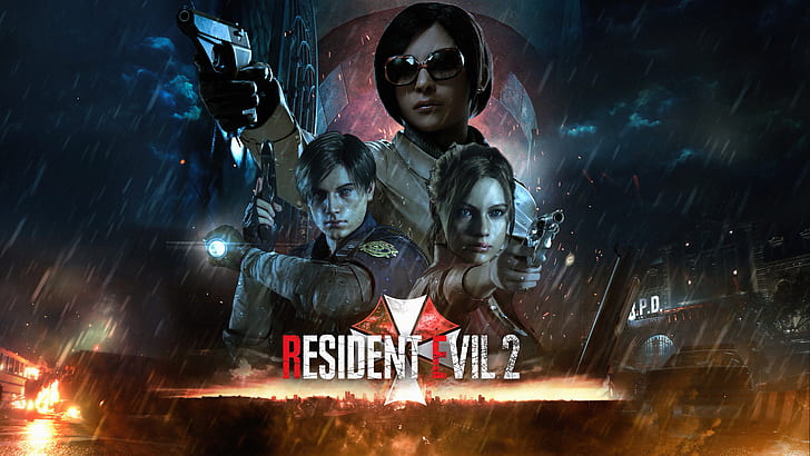 Resident Evil, Resident Evil 2 (2019), Ada Wong, Claire Redfield, Leon S. Kennedy, Fondo de pantalla HD
