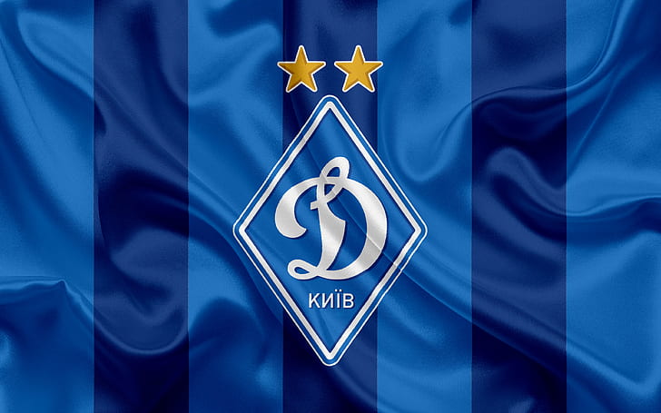 Fußball, FC Dynamo Kiew, Emblem, Logo, HD-Hintergrundbild