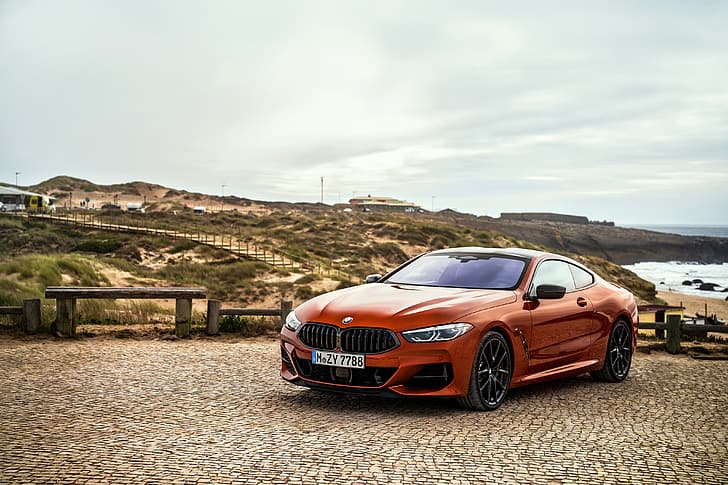 BMW, Coupe, Playground, 2018, 8-Series, dark orange, M850i ​​xDrive, Eight, G15, Wallpaper HD