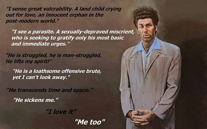 Kramer, citazioni, Seinfeld, Sfondo HD