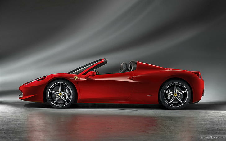 2012 Ferrari 458 Spider 3, รถเก๋งเปิดประทุนสีแดง, Spider, Ferrari, 2012, รถยนต์, วอลล์เปเปอร์ HD