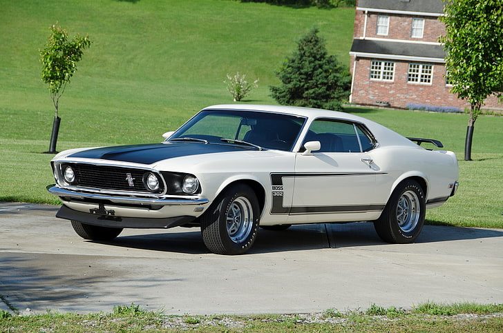 1969 босс Ford Mustang, HD обои