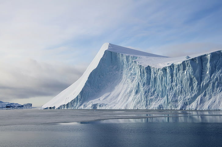 น้ำแข็งธรรมชาติภูมิทัศน์ภูเขาน้ำแข็ง, วอลล์เปเปอร์ HD