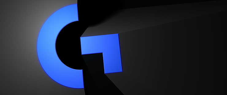 Технология, Logitech, черно, синьо, HD тапет HD wallpaper