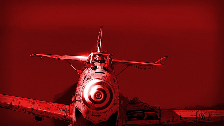 airplane gunships paths of hate digital art music fury, HD wallpaper