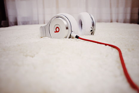 silver Beats от Dr. Dre co, beats, dr dre, pro, слушалки, HD тапет HD wallpaper