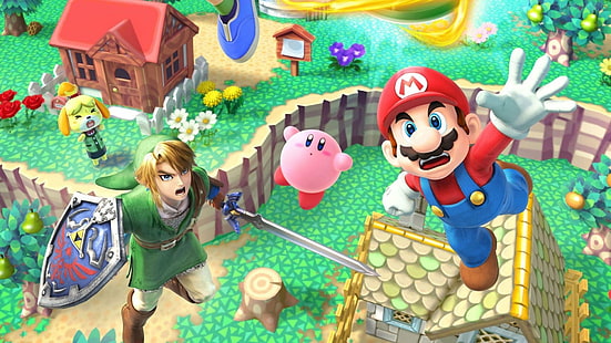Super Smash Bros., Super Smash Bros. per Nintendo 3DS e Wii U, Mario, Nintendo, Sfondo HD HD wallpaper