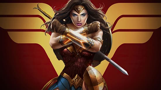 Wonder Woman, video oyunları, 4K, Adaletsizlik 2, HD masaüstü duvar kağıdı HD wallpaper