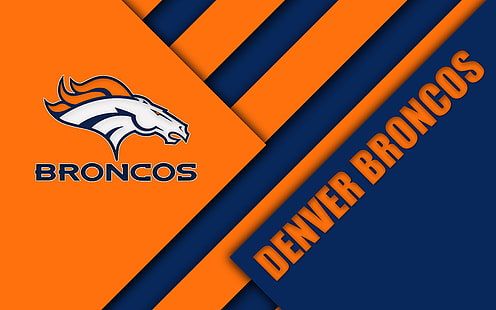  Football, Denver Broncos, Emblem, Logo, NFL, HD wallpaper HD wallpaper