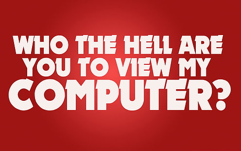 Sehen Sie nicht meinen Computer an, lustig, Ansicht, Computer, Hölle, HD-Hintergrundbild HD wallpaper