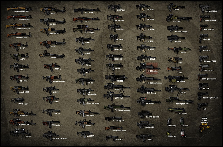 gun, HD wallpaper