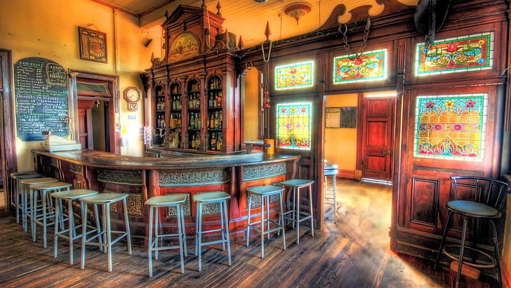 bar, design de interiores, bar, taberna, salão, bar vazio, bar velho, toscana, itália, HD papel de parede