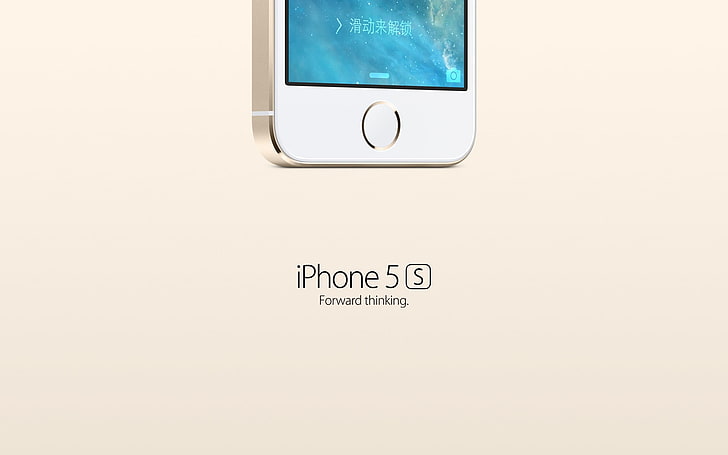 Apple iOS 7 iPhone 5S HD Desktop Wallpaper 05, guld iPhone 5s, HD tapet