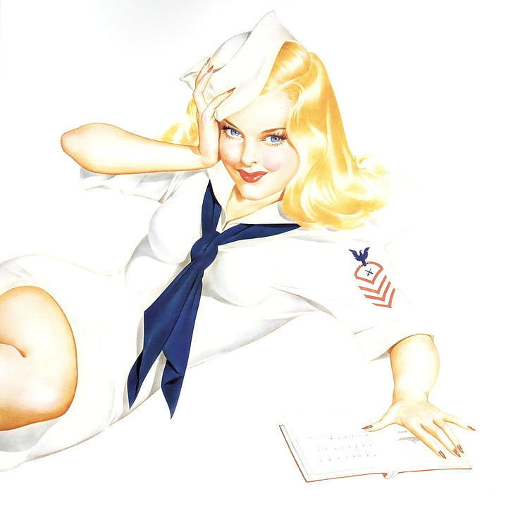 blondes pinup finger in mouth 1920x1080  People Hot Girls HD Art , blondes, pin-up, HD wallpaper
