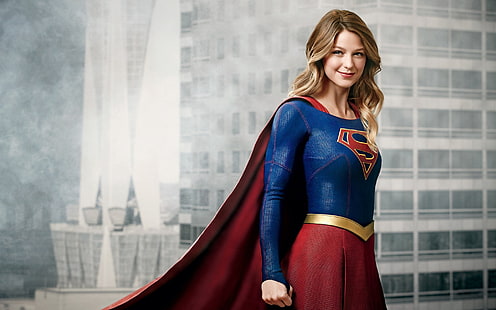 Melissa Benoist sebagai Supergirl, Melissa, Benoist, Supergirl, Wallpaper HD HD wallpaper